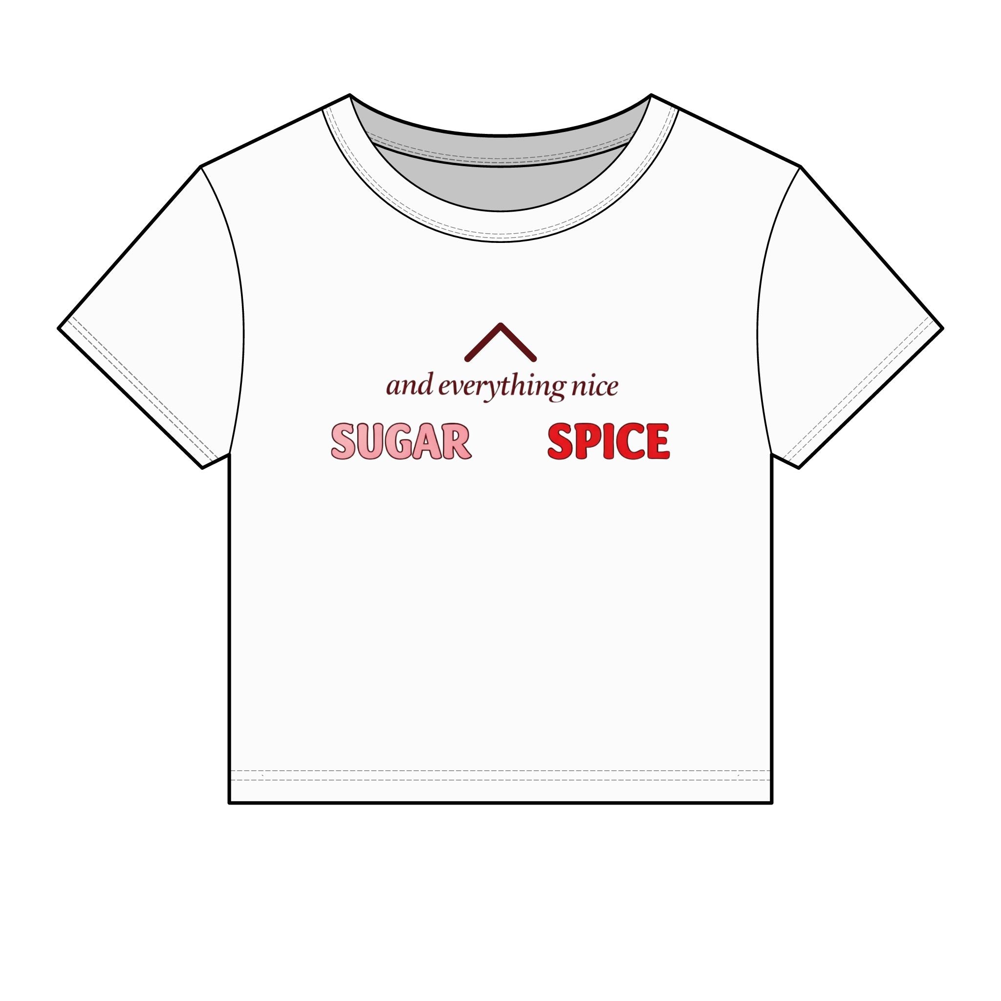 Sugar and Spice Baby Tee — Women's Short-Sleeve Crop Top