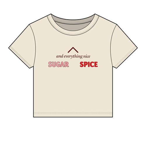 Sugar and Spice Baby Tee — Women's Short-Sleeve Crop Top